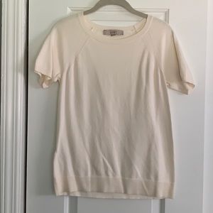 Short sleeved thin sweater